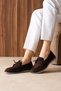 All-Day Comfort: Masculine Cut Brown Suede Women's Shoes