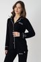 License-Protected Front Buttoned Long Sleeved Printed Pajama Set - 5