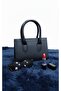Elegant Women's Hand and Shoulder Bag with Zipper in Black Color