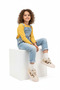 Goldia Girl's Genuine Leather Leopard Pattern Detailed Beige Casual Shoes - 4