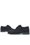 Black Glittery Lace-Up Suit Classic Children's Shoes - 7