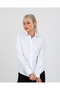Soft Textured Easy-Iron Premium Poly-Cotton White Women's Shirt - 2