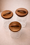 Acacia Vacuum Lid Glass Jar Set - 5
