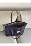 Askilari Ring Detail Large Navy Blue Women's Shoulder Bag En42 Boy32 - 6