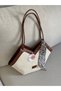 Scarf Detail Canvas Women's Shoulder Bag UZN18 EN38 - 3