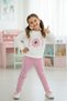 Pink Flower Detailed Girl's Set