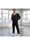 3 Thread New Season Premium Fabric Patch Hooded Zip-Up Cardigan BMW Printed 2-Piece - 2