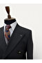 Prestige |   Onyx Black Striped Double Breasted Suit with Metal Buttons - 5