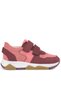 Genuine Leather Claret Red Pink Girls Sneakers Sports Shoes - 3