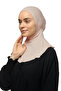 Women's Hijab Practical Neck Collar Hijab - Sports Bonnet Powder - 2