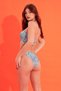 Colorful Marana Halter Neck Single Top Bikini - 3