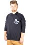 Mode XL Men's Sweat Polo Recycle Selanik Losangeles B20420 Navy Blue - 5
