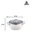 Crispella 22 cm Enamel Frying Pan with Glass Lid - White - 7