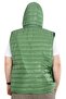 Mode XL Large Size Vest Quilted Hooded 22600 Green - 6