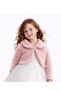 ❤️   Red Girl's Plush Bolero Party & Holiday Jacket - 4