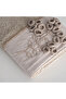 Fairy Tale Hand Face Towel 100% Organic Cotton Hand Embroidered Beige 50X90 cm - 3