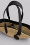 Maris Extra Light Rope Weave Straw Bag with Genuine Leather Detail Women's Hand and Shoulder Bag - 2