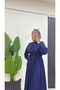 Half Buttoned Self-Belted Hijab Long Dress 1150 - 6