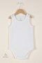 Sleeveless 100% Cotton Ribs Fabric Basic Baby Bodysuit for Girls and Boys