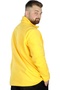 Mode XL Men's Sweat Polo Collar Half Zipper Fleece 22548 Yellow - 6