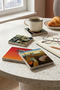 Salvador Dali Paintings Themed Natural Stone Travertine Coasters Set of 4 - 3