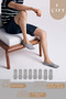 8 Pairs of Women's and Men's Cotton Pack Anti-Sweat Daily Invisible Socks Ballet Flats - 4