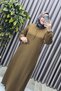 Women's Hijab Clothing Plus Size Square Neck Robe Lina Dress - 6