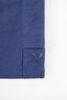 Men's Big Size Plus Size Long Sleeve Cotton Oxford Texture Single Pocket Indigo Button Lapel Shirt - 3