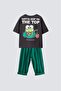 Boys' Printed Cotton Jogger Pants and Top Set - 2