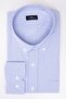 Men's Big Size Large Size Long Sleeve Striped Blue Shirt - 2