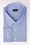 Plus Size Long Sleeve Easy-Iron Tie-Dye Dobby Cotton Blue Men's Shirt - 2