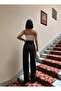 Women's High Waist Snake Print Wide Leg Jean Pants 100% Polyester - 5