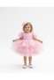 Baby Girl Pink Caroline Fabric Watermelon Sleeve Evening Dress 1-5 Years - 2