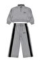 Kids Half-Zip Tracksuit Set for Ages 6-9 - Gray - 6