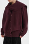 Women's Scarf Detailed Two-Piece Design Cardigan - 7
