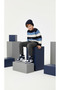 Albert Boy's Genuine Leather Single Velcro Navy Blue Boots - 2