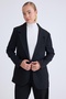 Single Button Front Blazer Jacket - 4