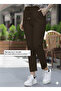 Women's Carrot Cut Ankle-Length Elastic Waist Fabric Pants Kilo Basen Measure See Second Picture - 3