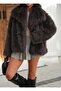 Stone Color Lined Premium Quality Fur - 4