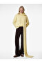 Long Sleeve Crew Neck Hair Knit Sweater
