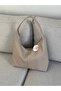 New Season Large Casual Mink Leather Shoulder Bag - 5