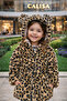 Girl's Leopard Print Plush Fur Coat Coat - 3