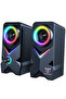L2 2Pcs / Speaker USB RGB Colorful Light HiFi Audio Subwoofer - 5