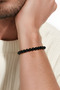 Men's Black Bracelet 8 mm (Size Can Be Selected) - 3
