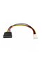 15pin Sata Female to 4pin Floppy FDD Female Power Converter Adapter Cable Sata Power 15p to 4p Co... - 4
