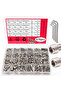 670pcs 670 PCS Stainless Steel Hexagon Nut and Bolt Combo Set - M3, M4, M5, M6 Hex Heads - Includes - 8