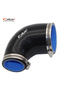 ID 32MM-45MM Silica Gel Tube Universal Silicone Tubing Hose 90 degrees Big To Small Pipeline Coupler - 8