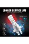 H7 6000K White 2x Fanless H7 LED Bulb 1:1 Mini Size Head Lamp Wireless 18000LM CSP LED Chips H7 Car - 3
