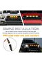 مصباح LED شبكي للسيارة 4x4، ضوء أصفر، ضوء نهاري، ضوء تحذير LED مزخرف، شاحنة صغيرة... - 5