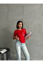 Red and White Shepherd Stitched T-Shirt - 2